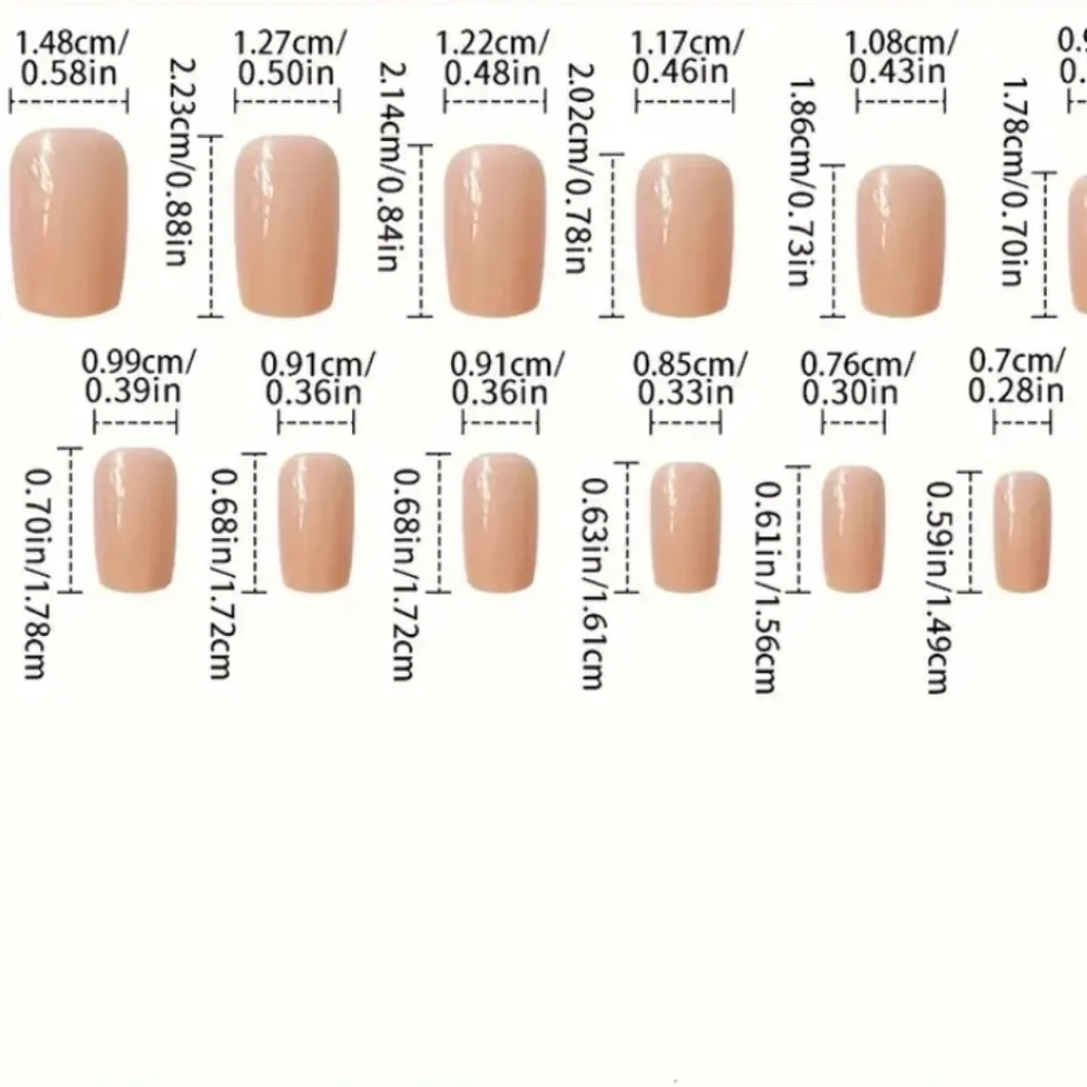 24 Pieces Fake Press On Nails